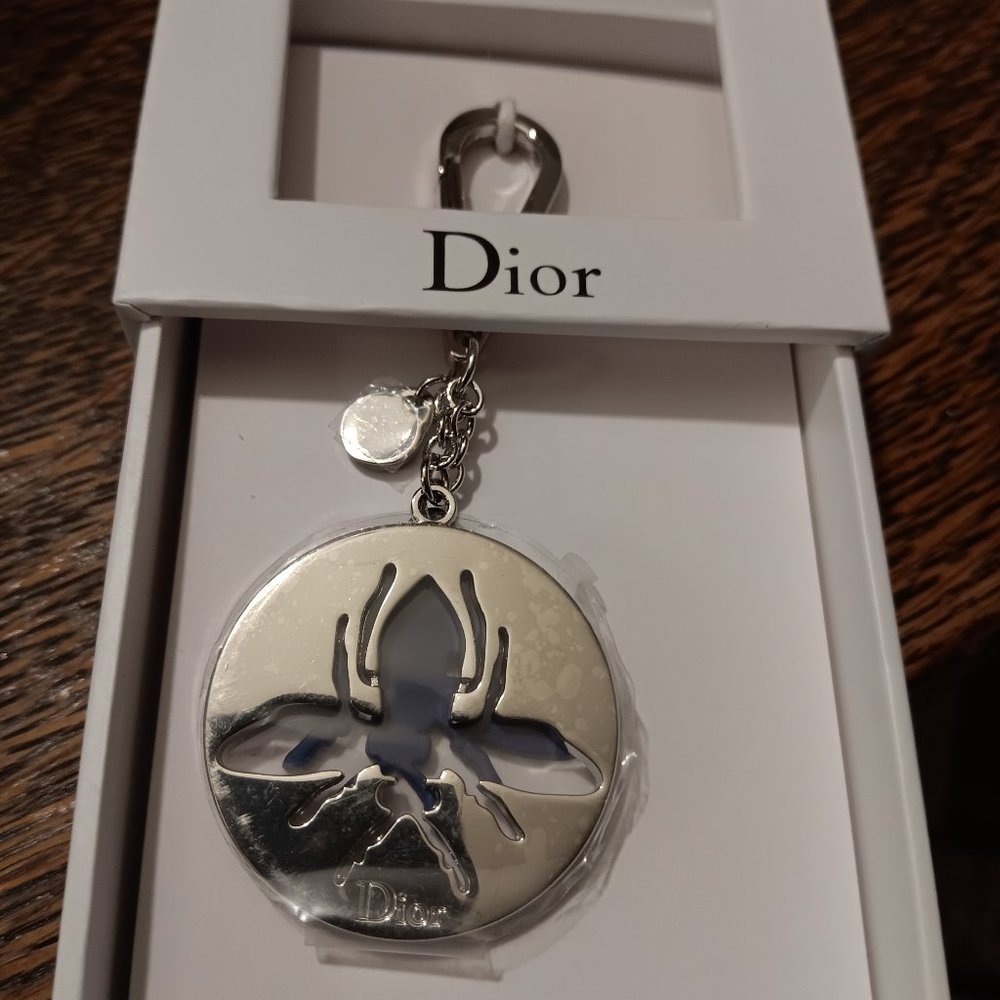 CHRISTIAN DIOR RUBBER BEE KEYCHAIN NWT